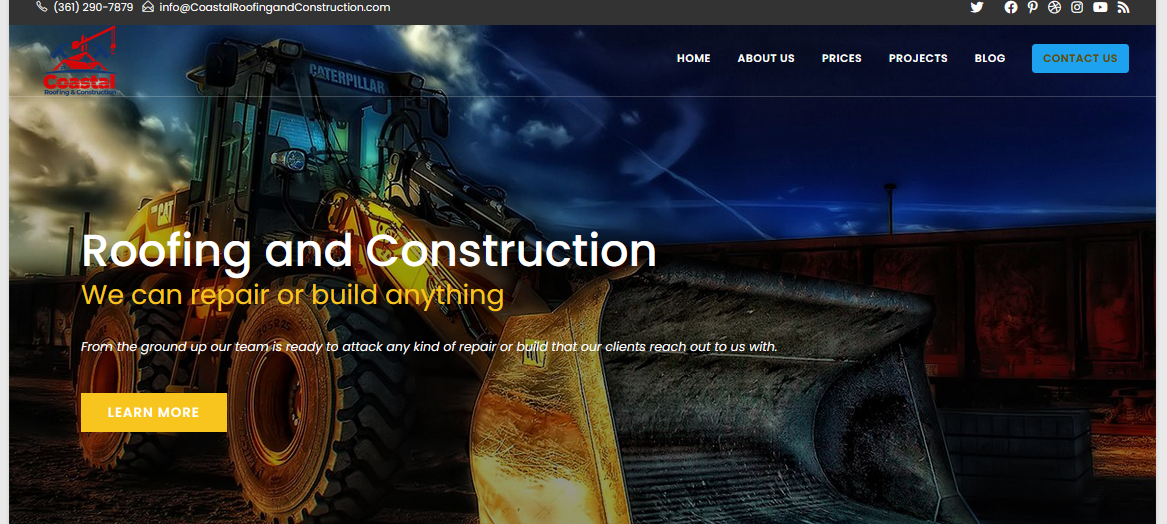 Read more about the article New Website is Up! | Coastal Roofing and Construction