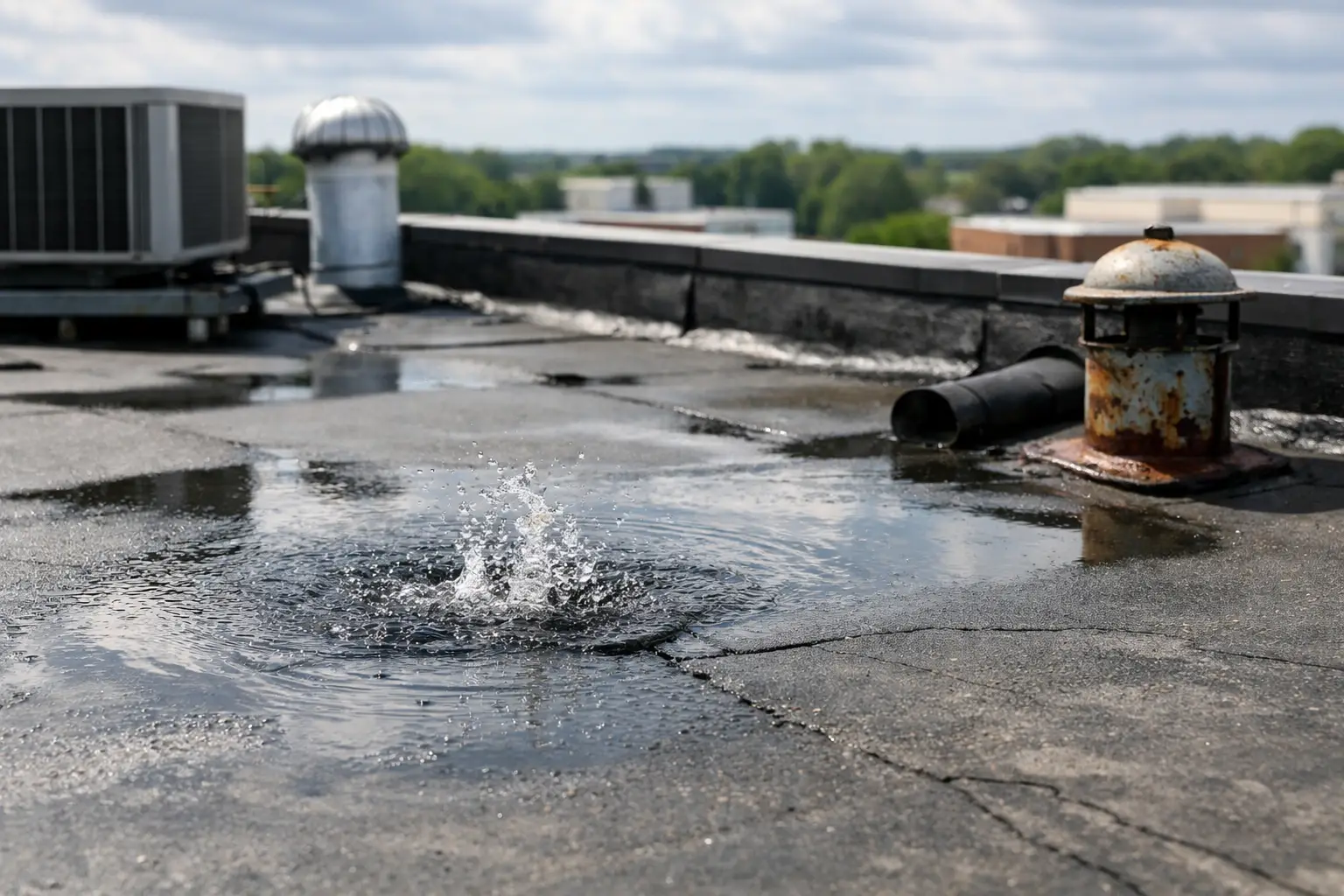 You are currently viewing What Causes Flat Roof Leaks?